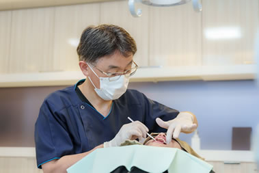 画像：治療風景