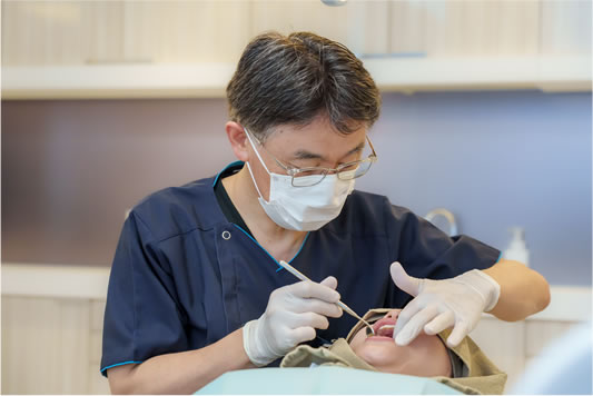 画像：治療風景